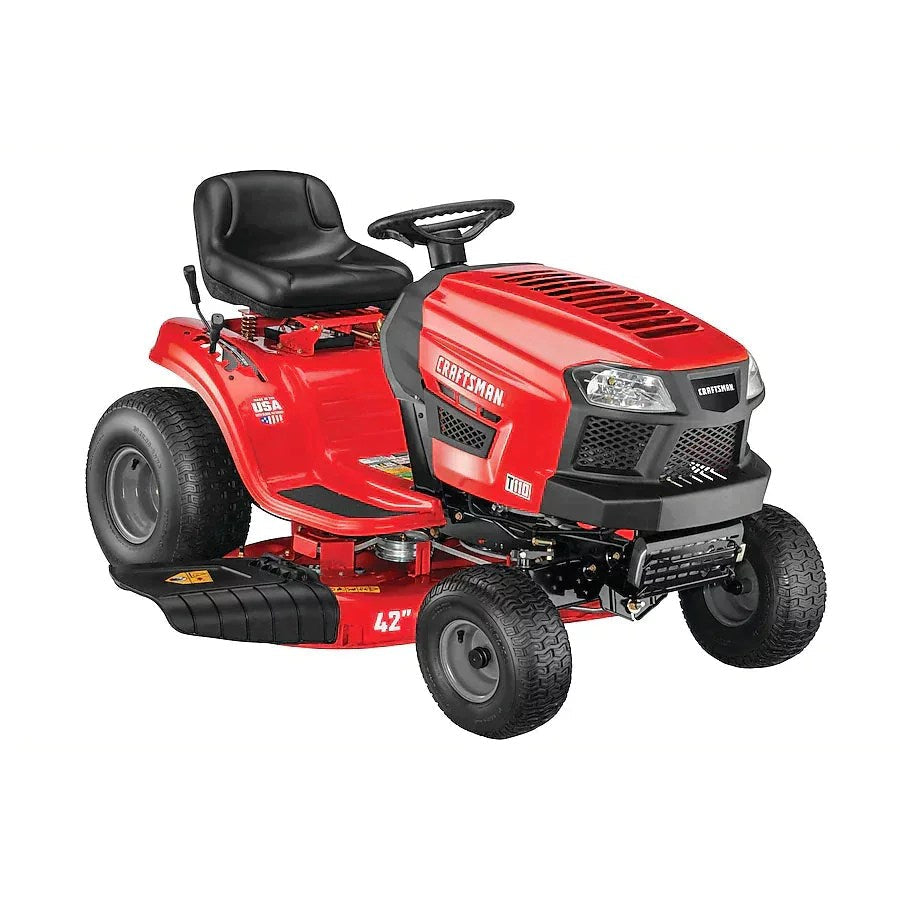 CRAFTSMAN CRAFTSMAN T110 42-Inch 17.5 HP Gas Riding Lawn Mower - Image 1