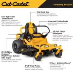 Cub Cadet Ultima ZT1 50-Inch Zero-Turn Gas Riding Lawn Mower – Power, Precision & Comfort - Image 2