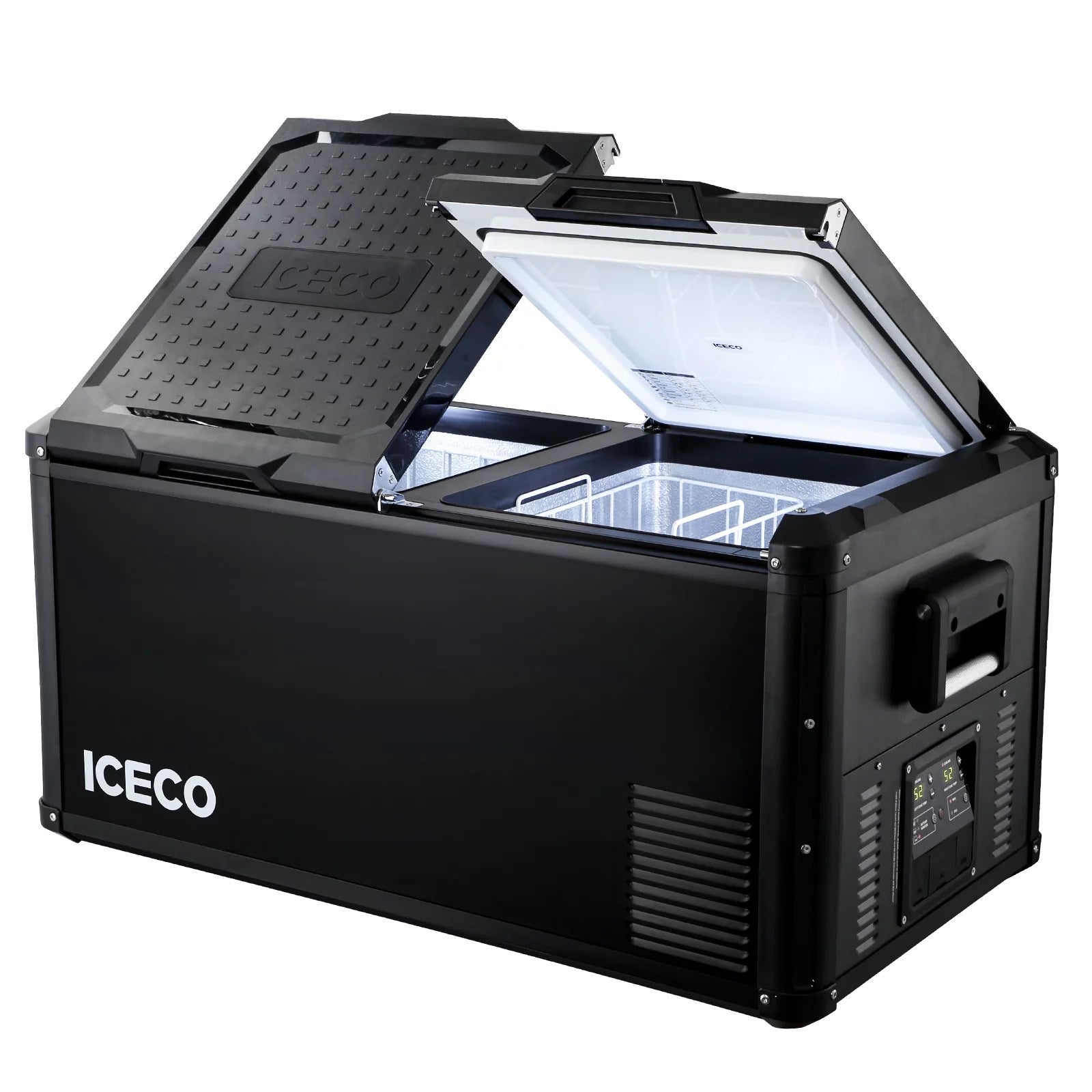 1111111111111111111111-2 ICECO VL90 ProD 95 Quarts(90L) Dual Zone Portable Refrigerator, Multi Directional Lid, 12 Volt Refrigerator Home & Car Use - Image 1