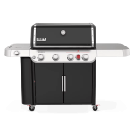 Nexgrill 4-Burner Propane GAS Grill in Black with Side Burner and Stainless Steel Main Lid