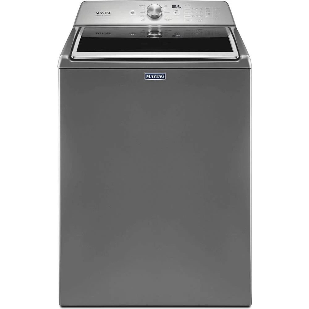 6115622_sd-1 Maytag – 4.7 Cu. Ft. 11-Cycle High-Efficiency Top-Loading Washer – Metallic slate - Image 1
