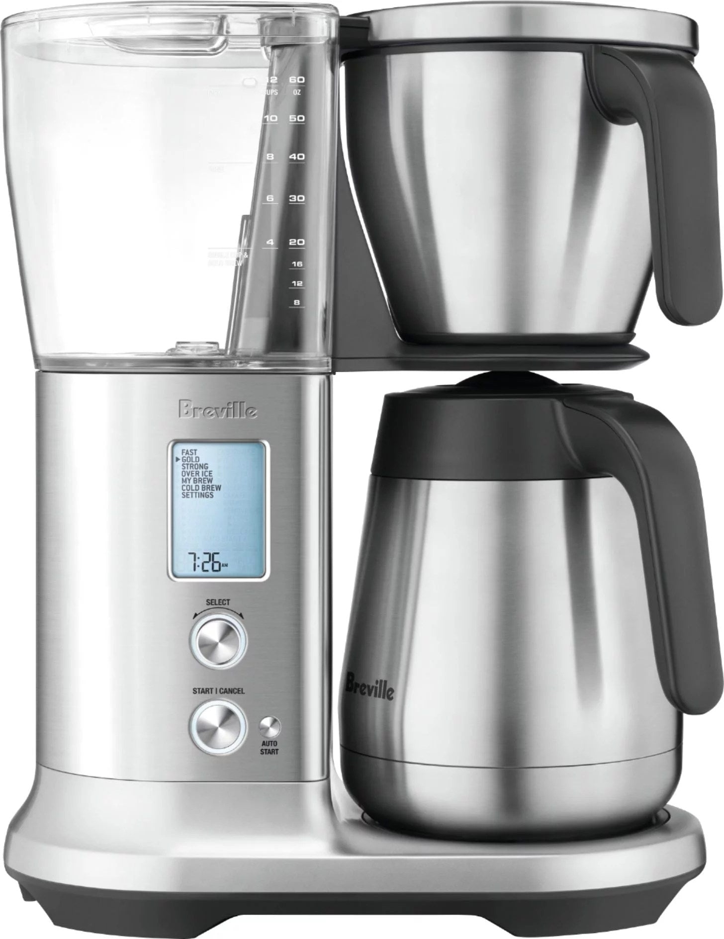 6168212_sd-1 Breville – the Precision Brewer Thermal 12-Cup Coffee Maker – Brushed Stainless Steel - Image 1