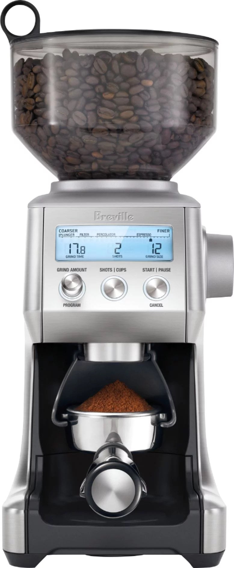 6216364_sd-1 Breville – the Smart Grinder Pro 12-Cup Coffee Grinder – Stainless Steel - Image 1