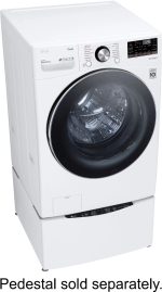LG – 5.0 Cu. Ft. High-Efficiency Stackable Smart Front Load Washer with Steam and Built-In Intelligence – White - Image 9