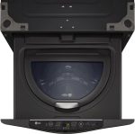 LG – SideKick 1.0 Cu. Ft. High-Efficiency Smart Top Load Pedestal Washer with 3-Motion Technology – Black steel - Image 16