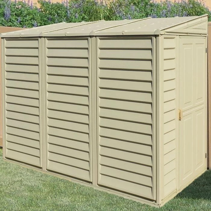 SideMate_4_ft._W_x_8_ft._D_Plastic_Lean-To_Storage_Shed-1 SideMate 4 ft. W x 8 ft. D Plastic Lean-To Storage Shed Installation Included - Image 1