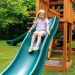 Treasure Trove II Swing Set /Tongue and Groove Wood Roof - Image 2