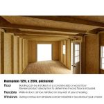 Hampton 12 ft. W x 16 ft. D Wood Storage Shed Kit with Floor (192 Sq. ft.) Installtion Included - Image 3